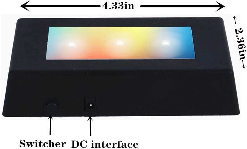 Eustuma Color Changing LED Light Base Display Stand