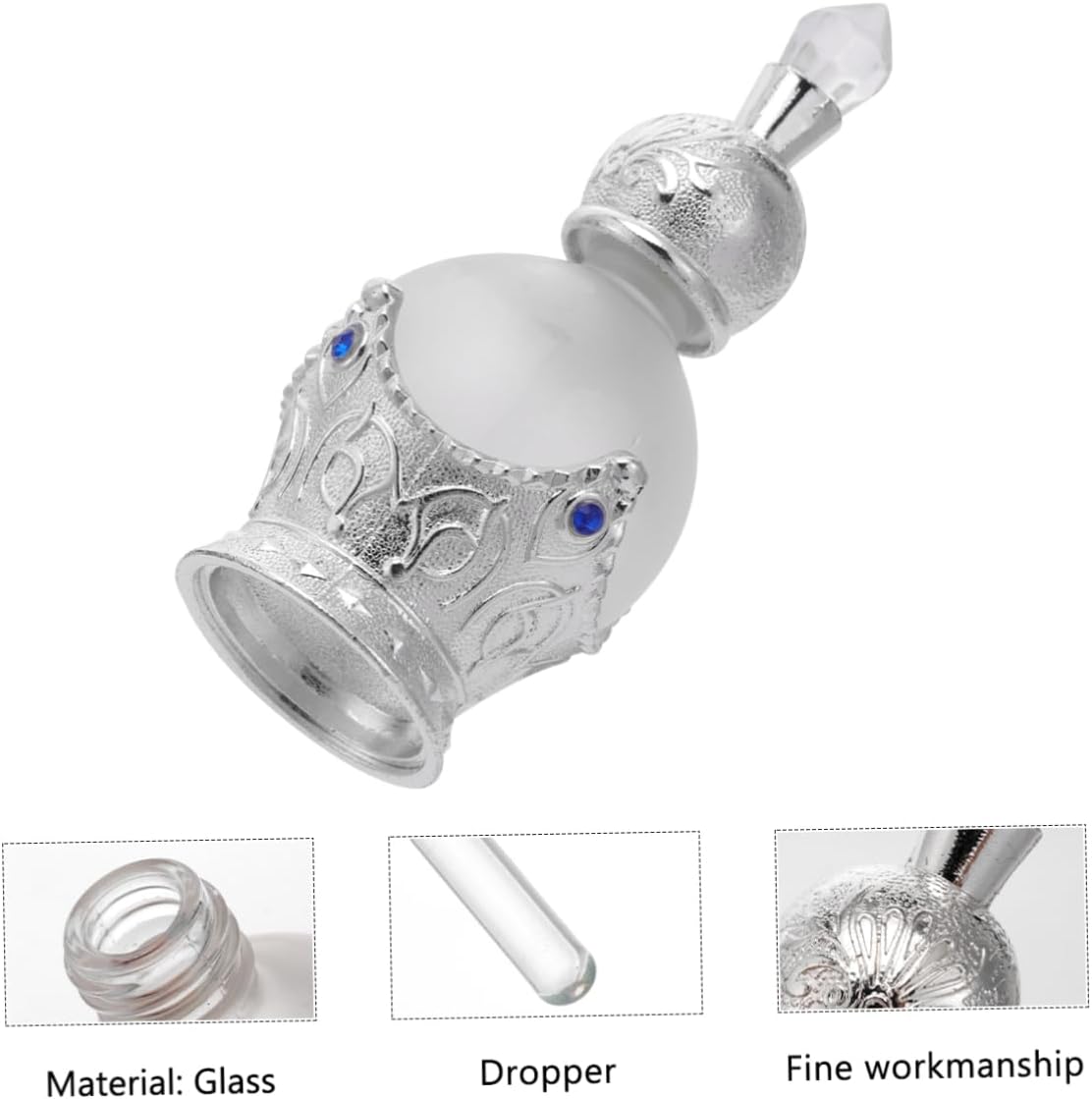 Vintage Glass Dropper Bottle for Essential Oils and Fragrances