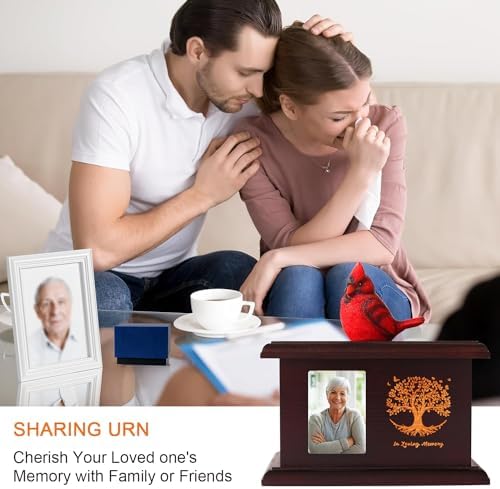 Contid Personalized Wooden Urn with Photo Frame