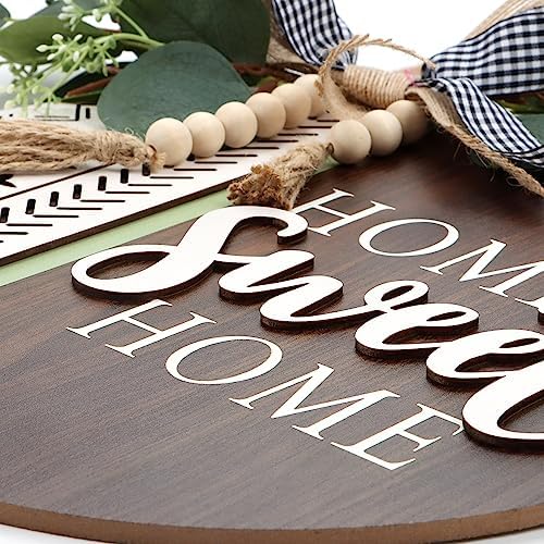 TOARTi 3D Welcome Door Wreath Decor Sign