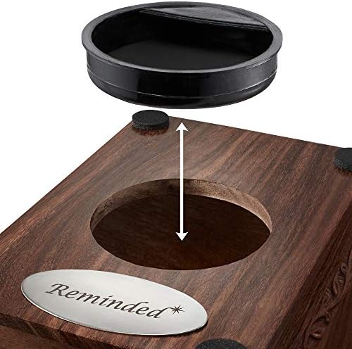 Reminded Rosewood Urn Box with Velvet Bag - Small
