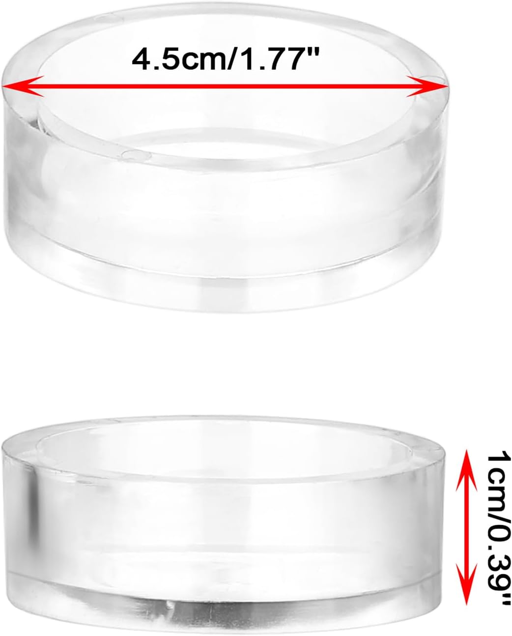 JUXYES 12 Clear Sphere Display Stands for Decorative Balls