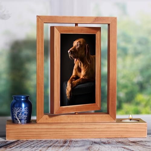 Picture Frame Mini Urn Ashes Memorial with Photo Display Keepsake Urn for Loss of Loved One