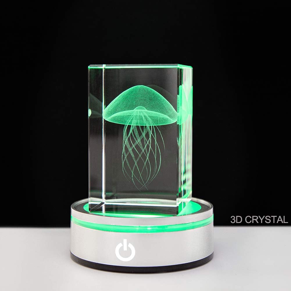 IFOLAINA LED Lighted Display Pedestal USB Battery Operated Flat Top
