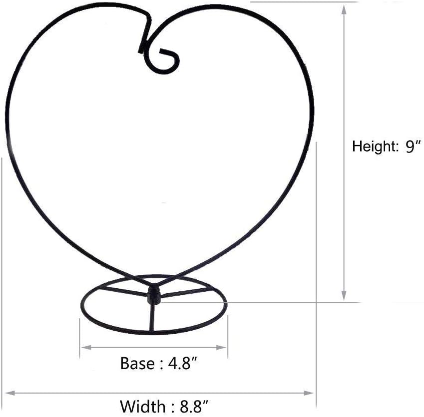 Swiftion Ornament Display Stand with 1 Rope String Holder Heart Shape Decoration Rack