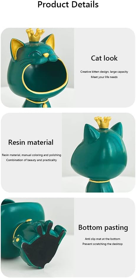 Fortune Cat Key Bowl for Entryway and Desk