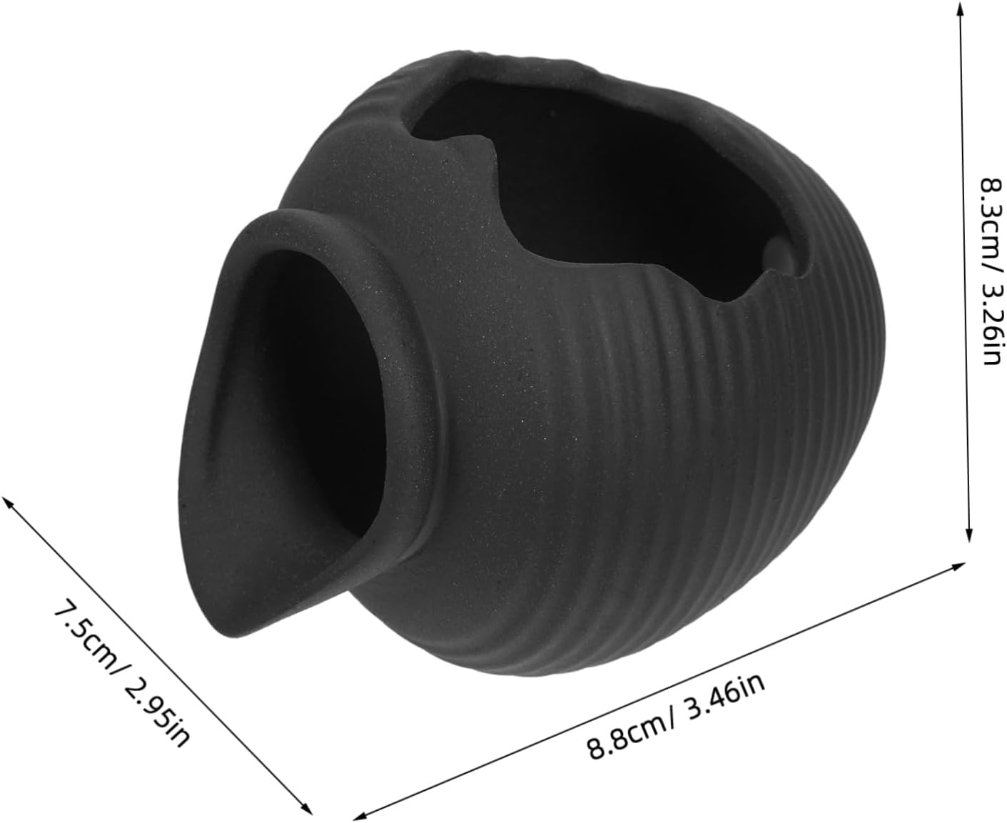 Amosfun Ceramic Fountain Jar Water Circulation Decorative Waterfall Jar for Indoor Outdoor Use