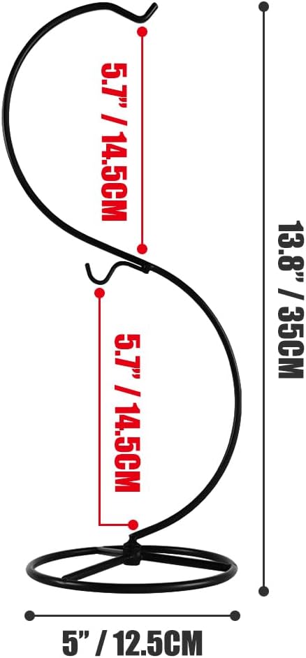 Fosinz CXLE Hanging Ornament Stand Iron Frame for Glass Globe Air Plant Terrarium