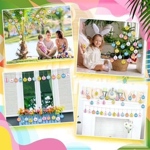 HyDren 40 Pcs Tropical Hanging Tree Decorations