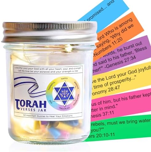 92 Color Coded Torah Verses Jar for Daily Inspiration 1