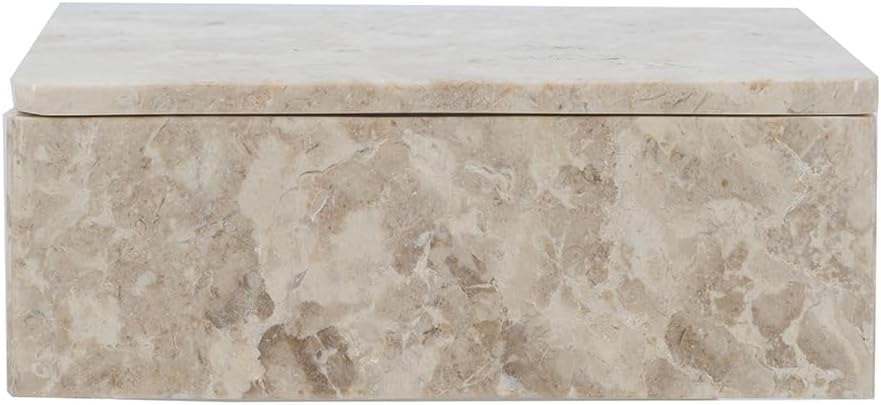 A B Home Beige Marble Decorative Box 1