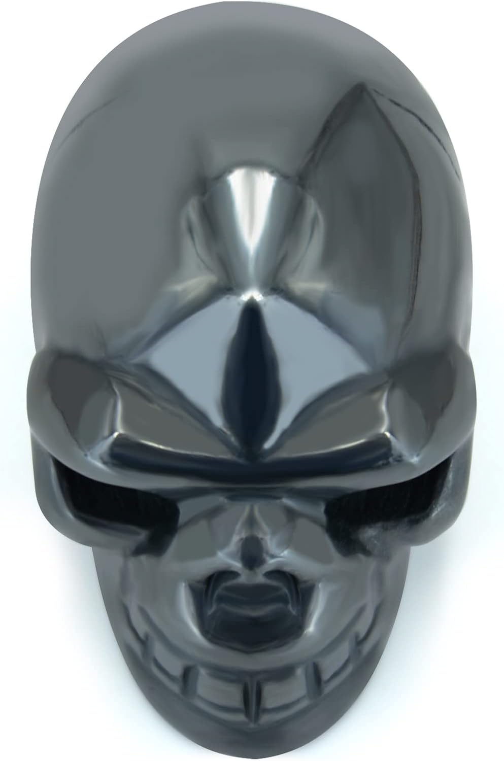 Skull Head Crystal Decoration - Halloween Statue 20 Inch Hand Carved