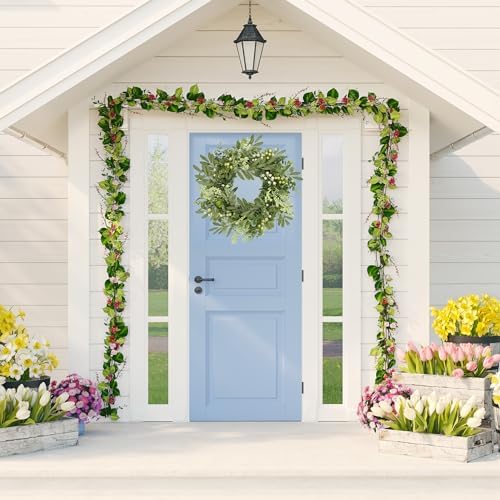Green Eucalyptus Wreath Front Door Decor
