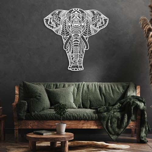 Cadeali Elephant Metal Wall Art Sculpture