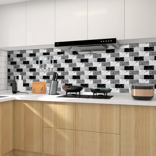 12x12 Inch Marble Peel and Stick Backsplash