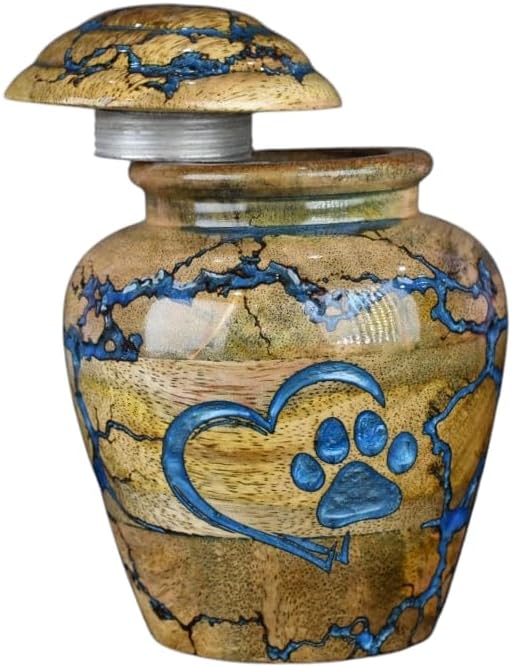 Merit Wooden Craft Cremation Urn for Pet Ashes Large 200 lbs