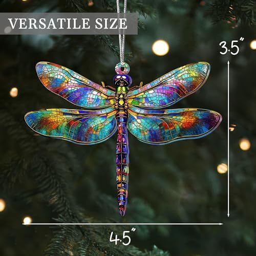 Dragonfly Gifts for Women Stained Glass Decor