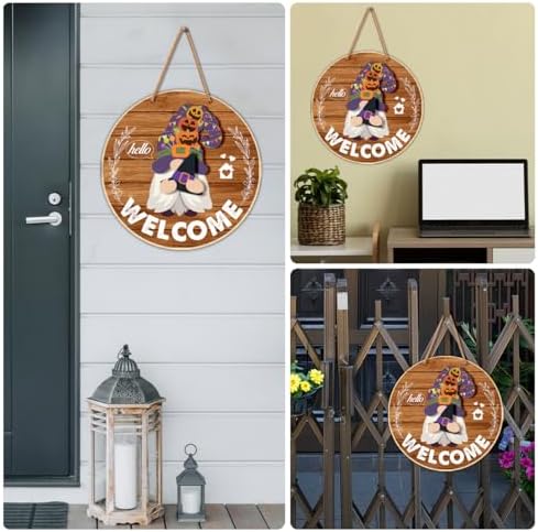 21 Pcs Interchangeable Wooden Gnome Door Decor for All Seasons