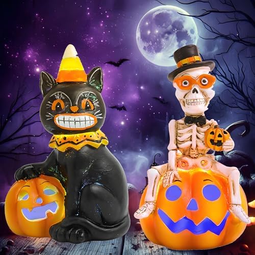 GoGnome Vintage Halloween Decorations 2-Pack