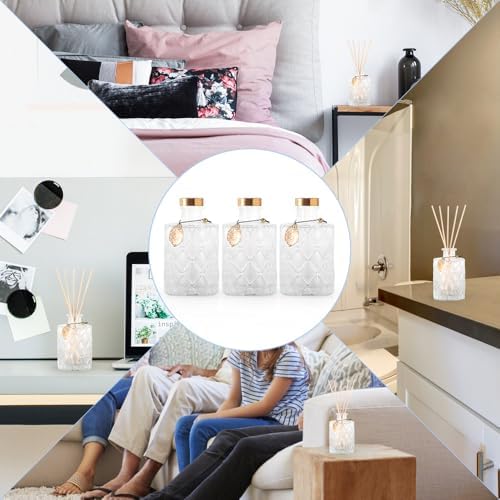 Vintage Glass Diffusers Set of 6 with 40PCS Sticks