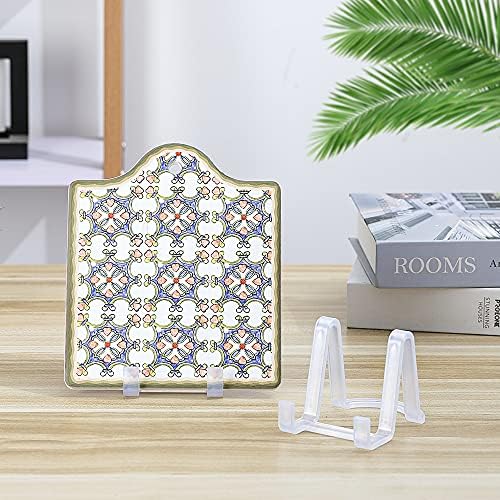 Artliving Plate Display Stands Easel Holder 6-Pack Clear