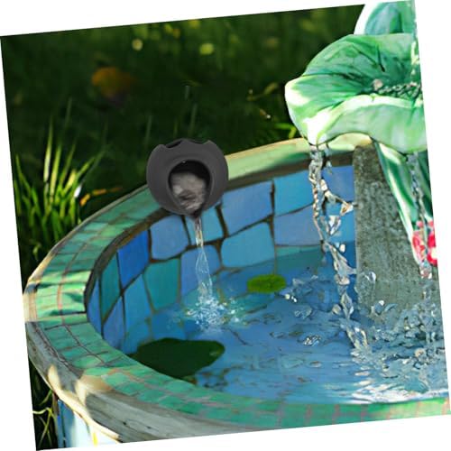 Amosfun Ceramic Fountain Jar Water Circulation Decorative Waterfall Jar for Indoor Outdoor Use