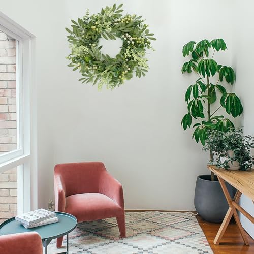 Green Eucalyptus Wreath Front Door Decor