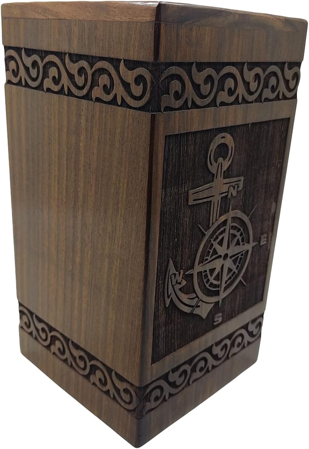Handcrafted Wooden Urn for Human and Pet Ashes