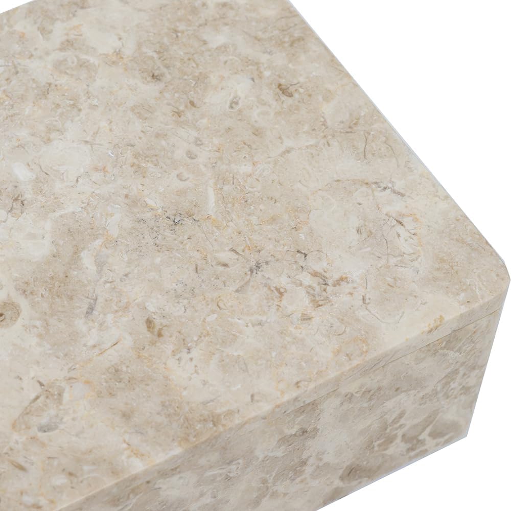 A B Home Beige Marble Decorative Box 1