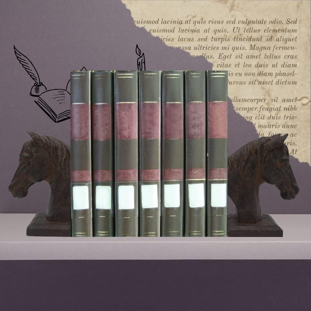 Comfy Hour Farmhouse Bookends Set 2 Horse Head Polyresin
