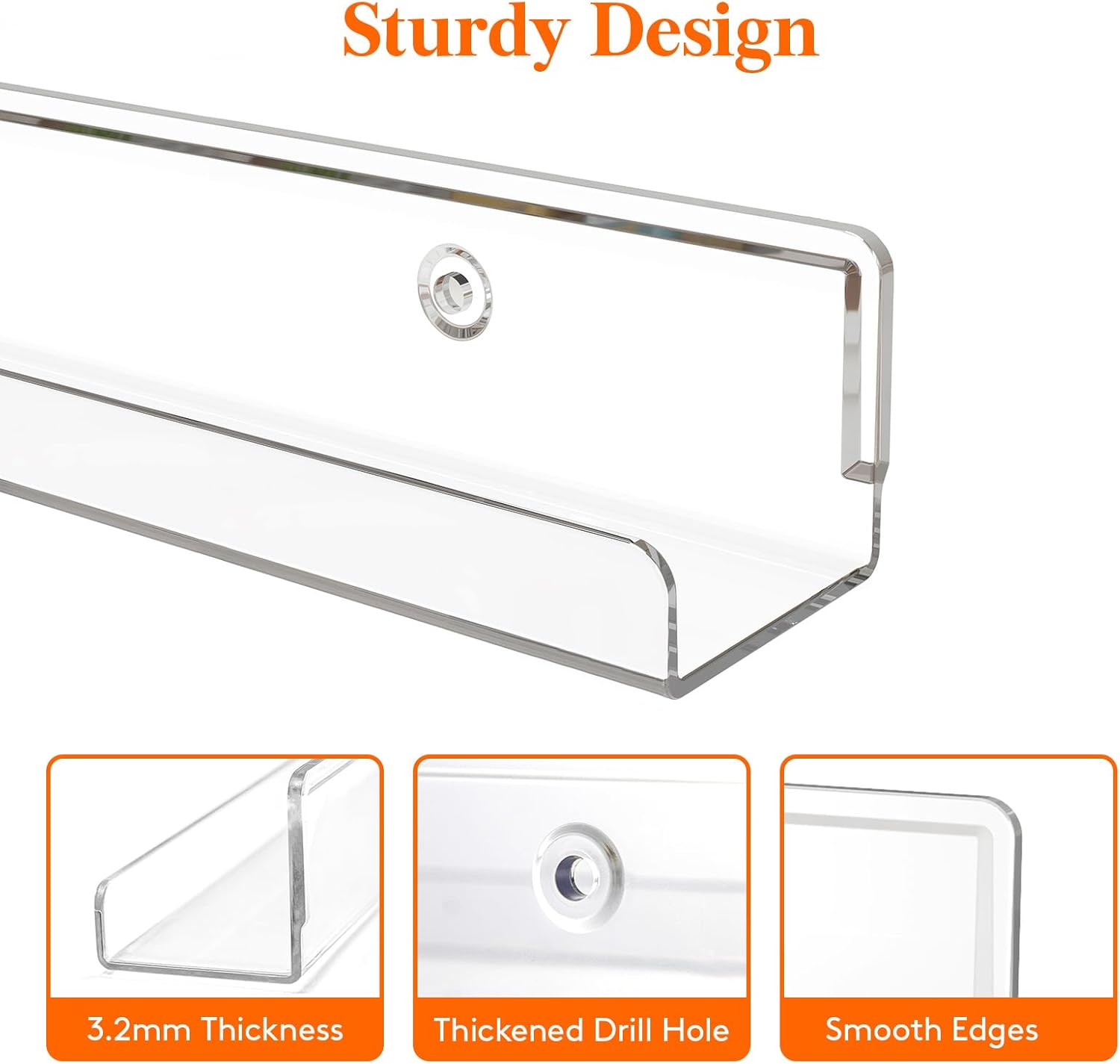 Lifewit Floating Shelves for Vinyl Records 6 Pack