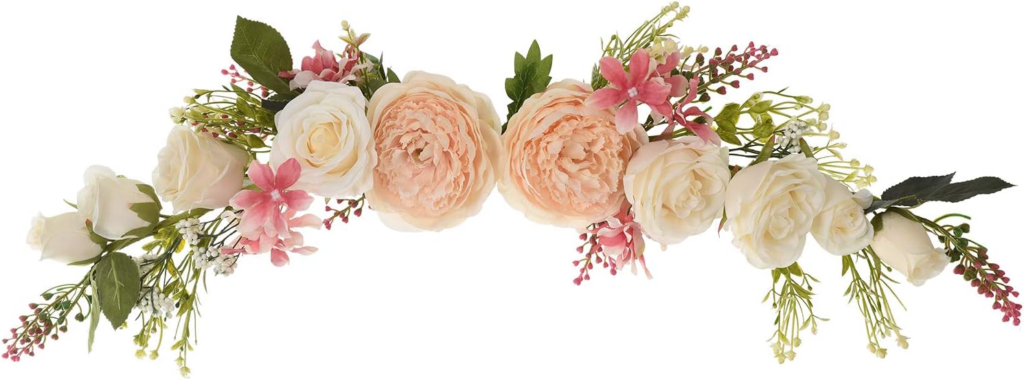 Lvydec Artificial Peony Flower Swag 25 Inch Decorative