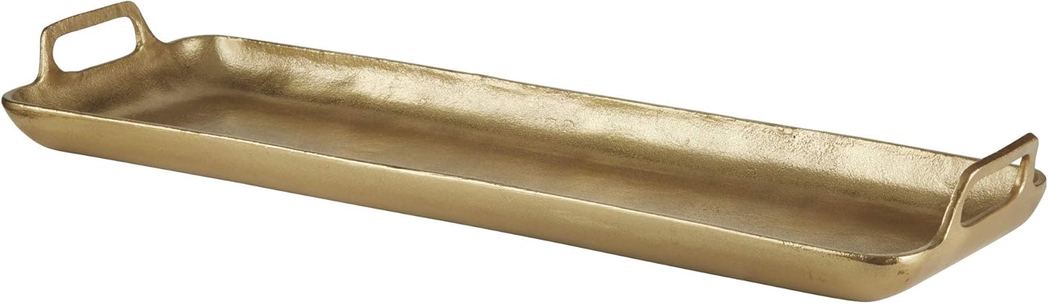 Signature Design by Ashley Gold Serving Tray with Handles