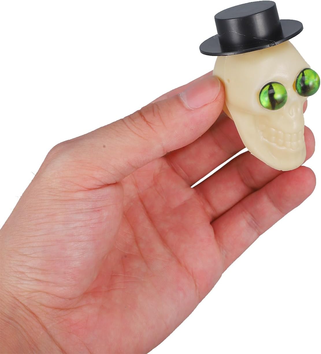 LUOZZY Halloween Bride Groom Skull Figurine Green