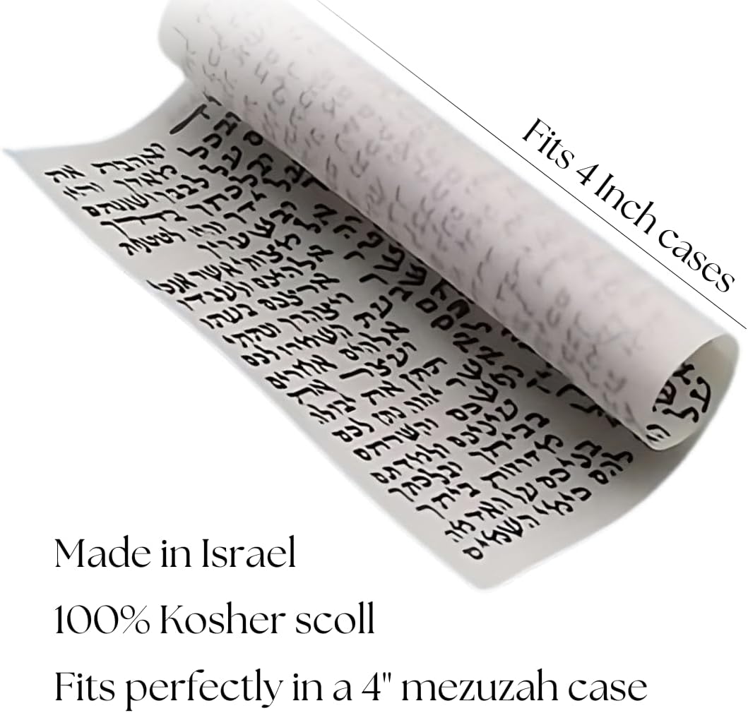 Kosher Mezuzah Scroll From Israel 28 Inches