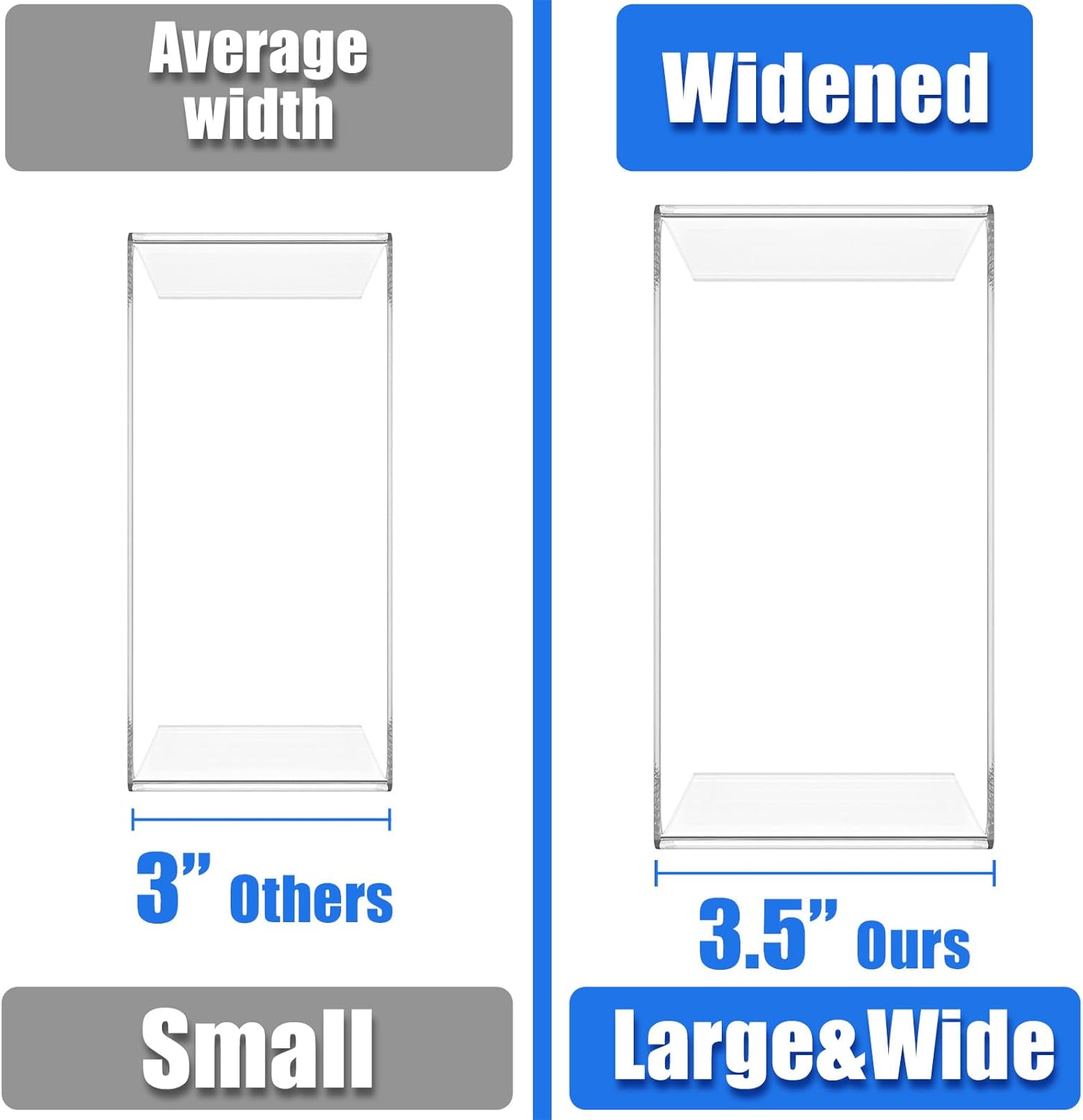 Albumgit Acrylic Display Risers 8 Pack for Collectibles Decoration Organizer