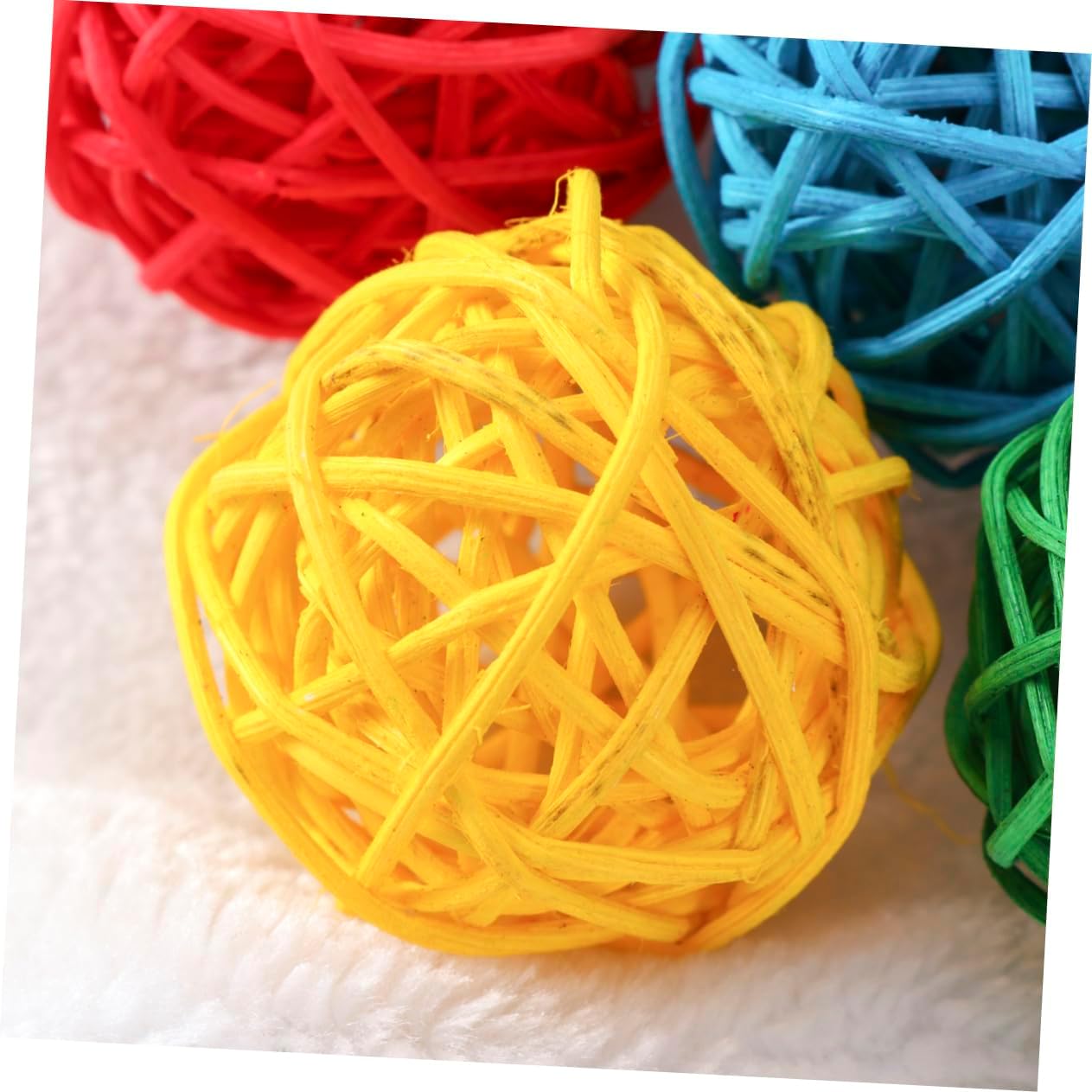 Cabilock 20pcs Wicker Decorative Balls for Home Wedding Party Christmas Decor