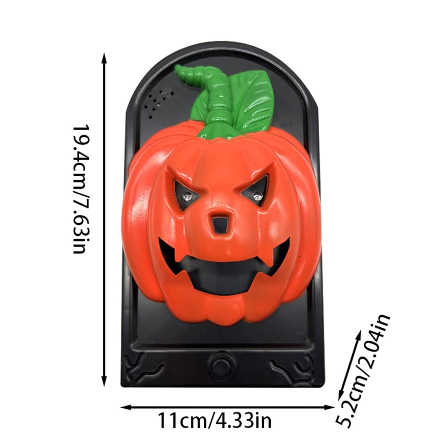 Sound Activated Bell with Flashing Lights Scary Screams - Halloween Doorbell Decor