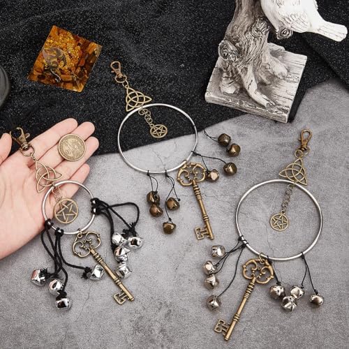 CREATCABIN 3Pcs Witch Bells Door Protection Hangers