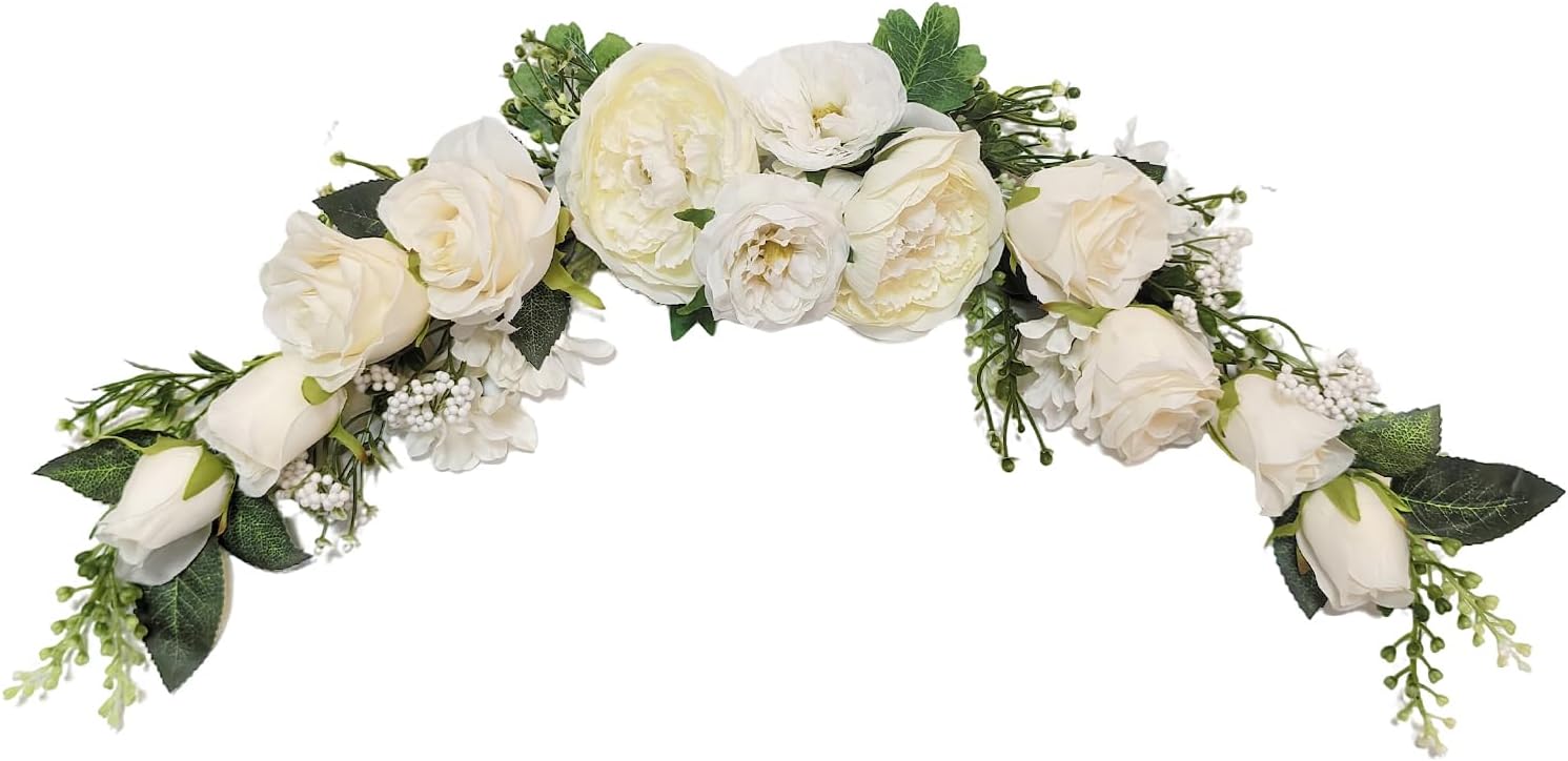 Arch Flowers Artificial Floral Swag 23 Inch Ivory