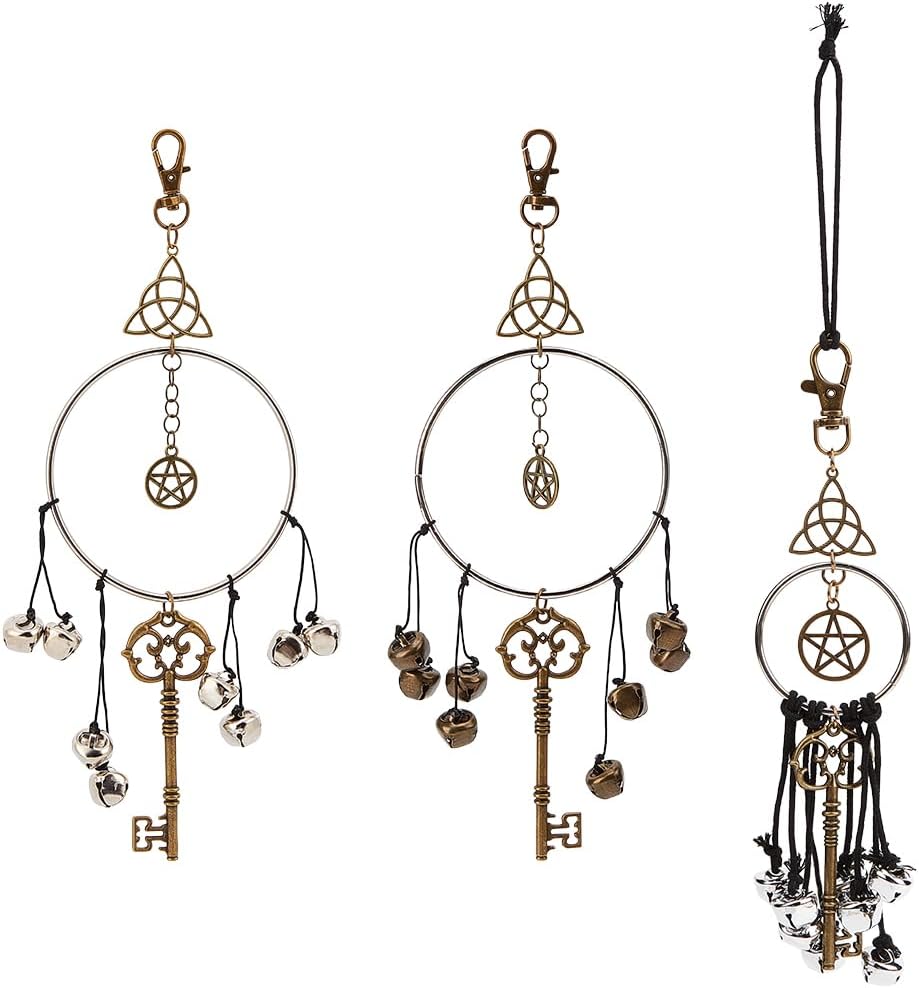 CREATCABIN 3Pcs Witch Bells Door Protection Hangers
