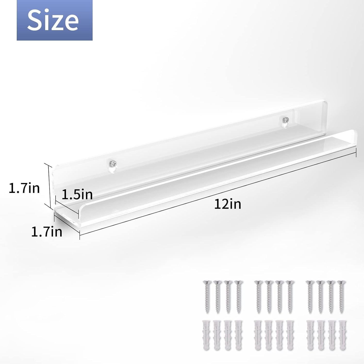 Laurensory Vinyl Record Wall Mount Holder 6 Pack