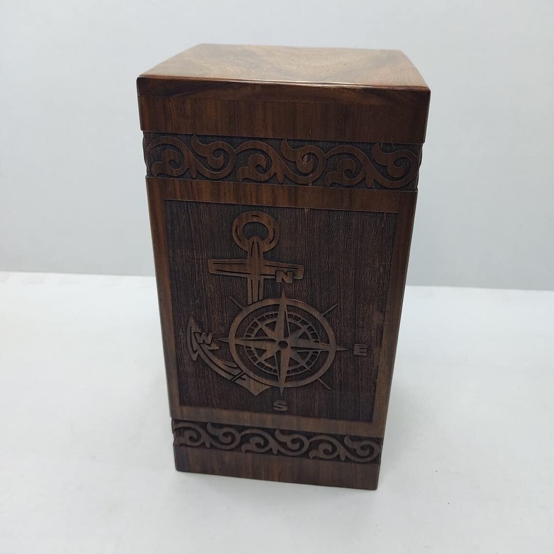 Handcrafted Wooden Urn for Human and Pet Ashes