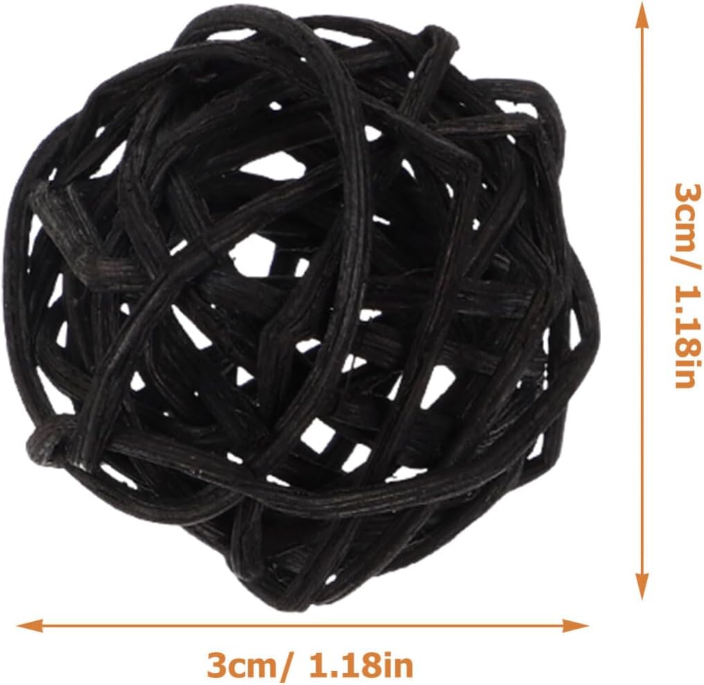 HOMSFOU 20pcs Handmade Rattan Balls for Aromatherapy Decor