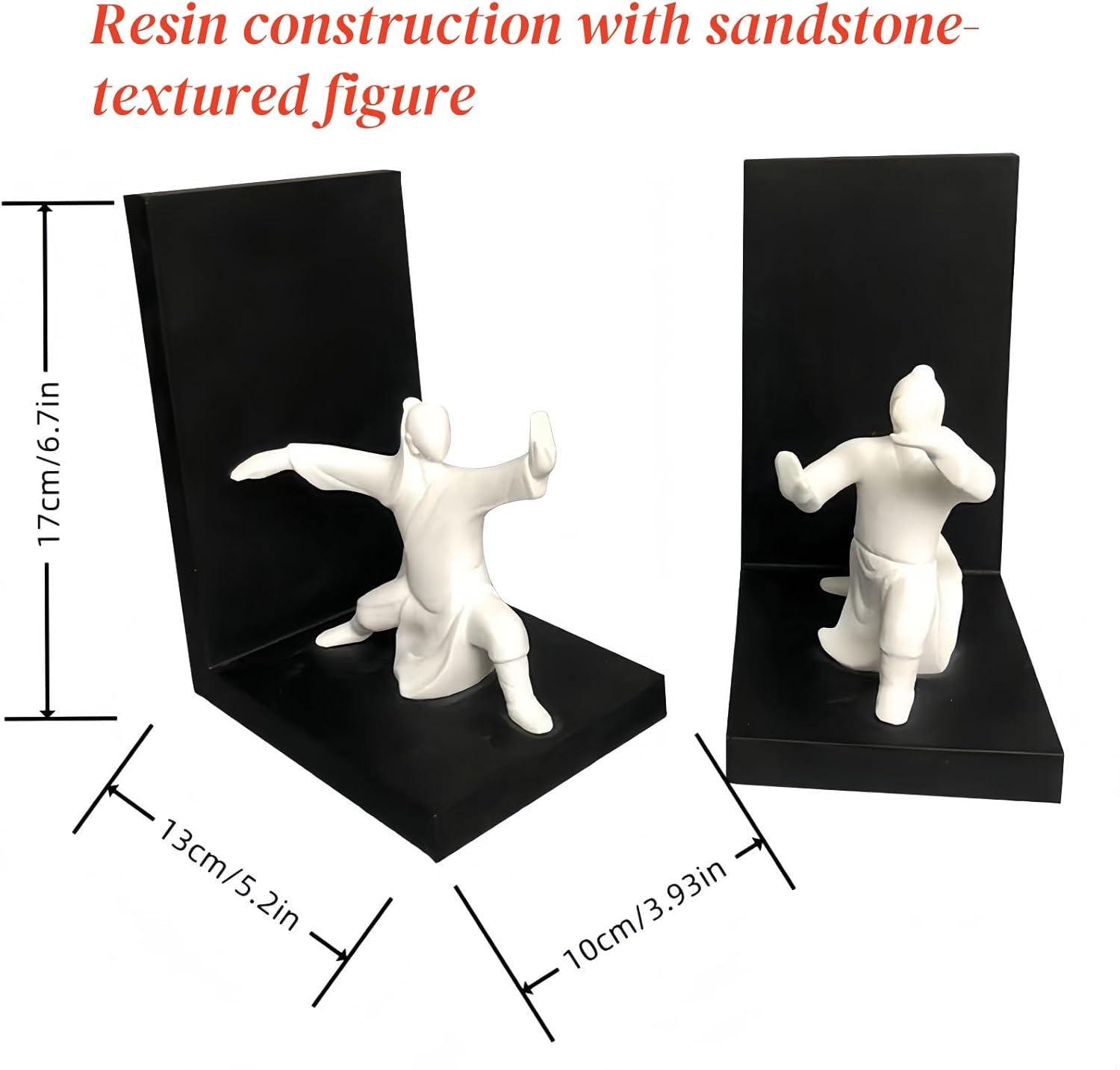 Modern Tai Chi Yin Yang Decorative Bookends Set