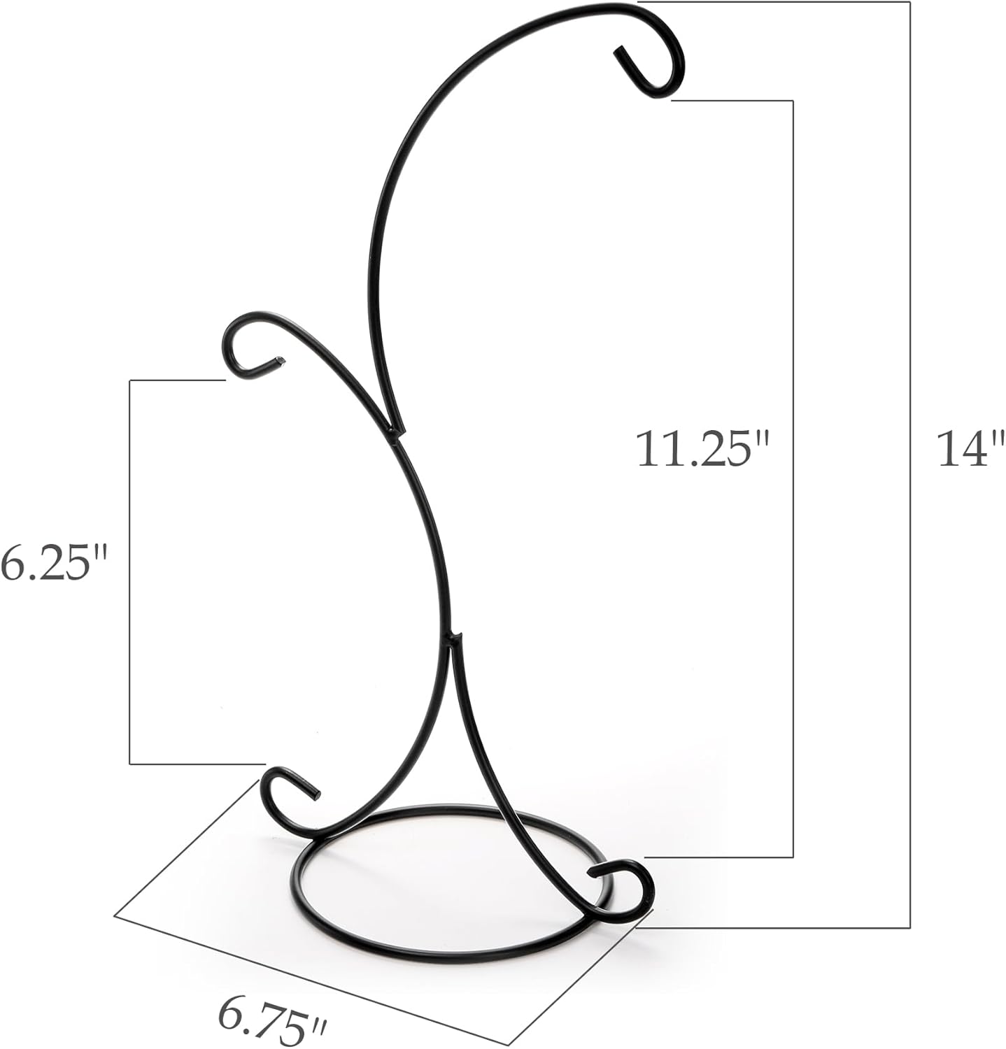 Kingrol 8 Pack Hanging Ornament Stands with Hooks