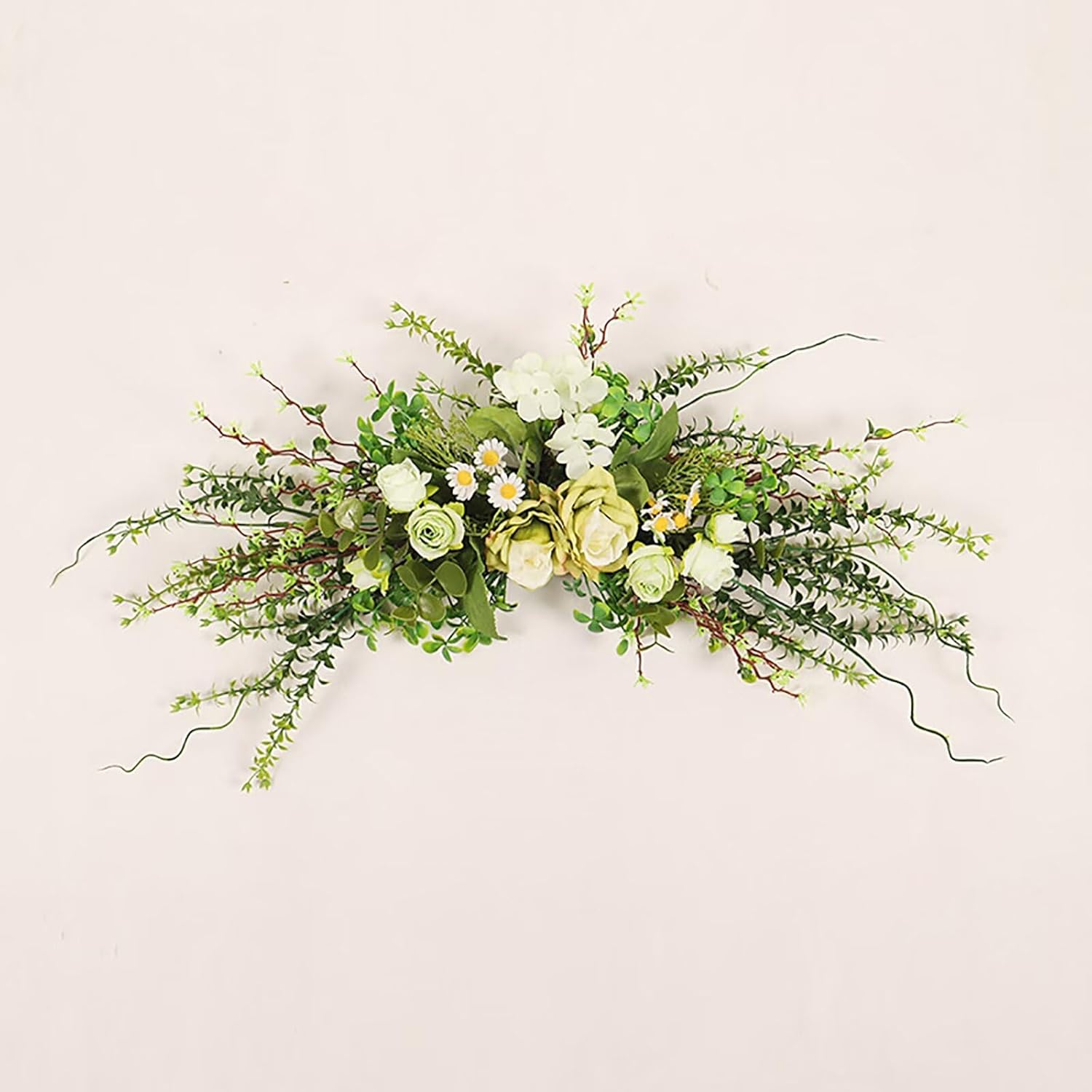 Lovmeety Artificial Flower Swag for Door Wall Decor