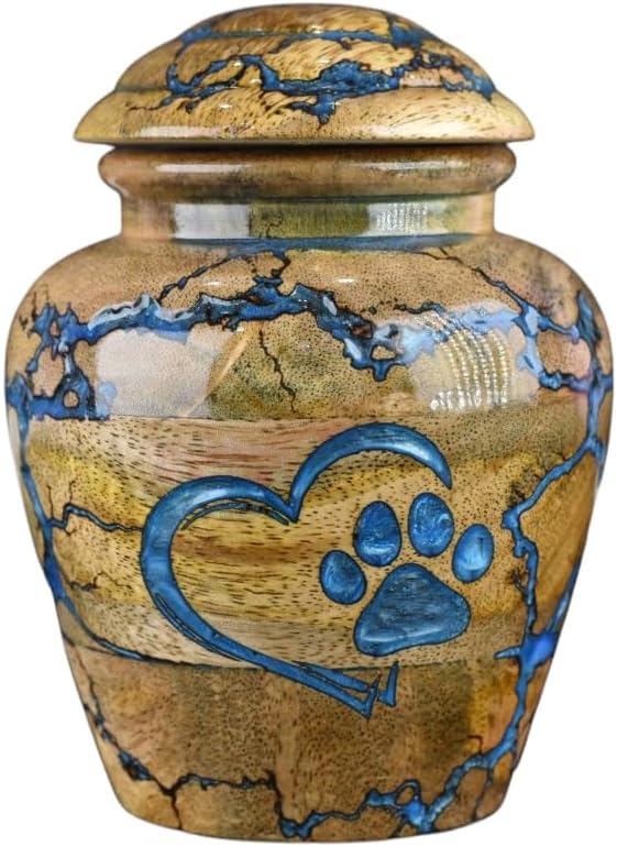 Merit Wooden Craft Cremation Urn for Pet Ashes Large 200 lbs