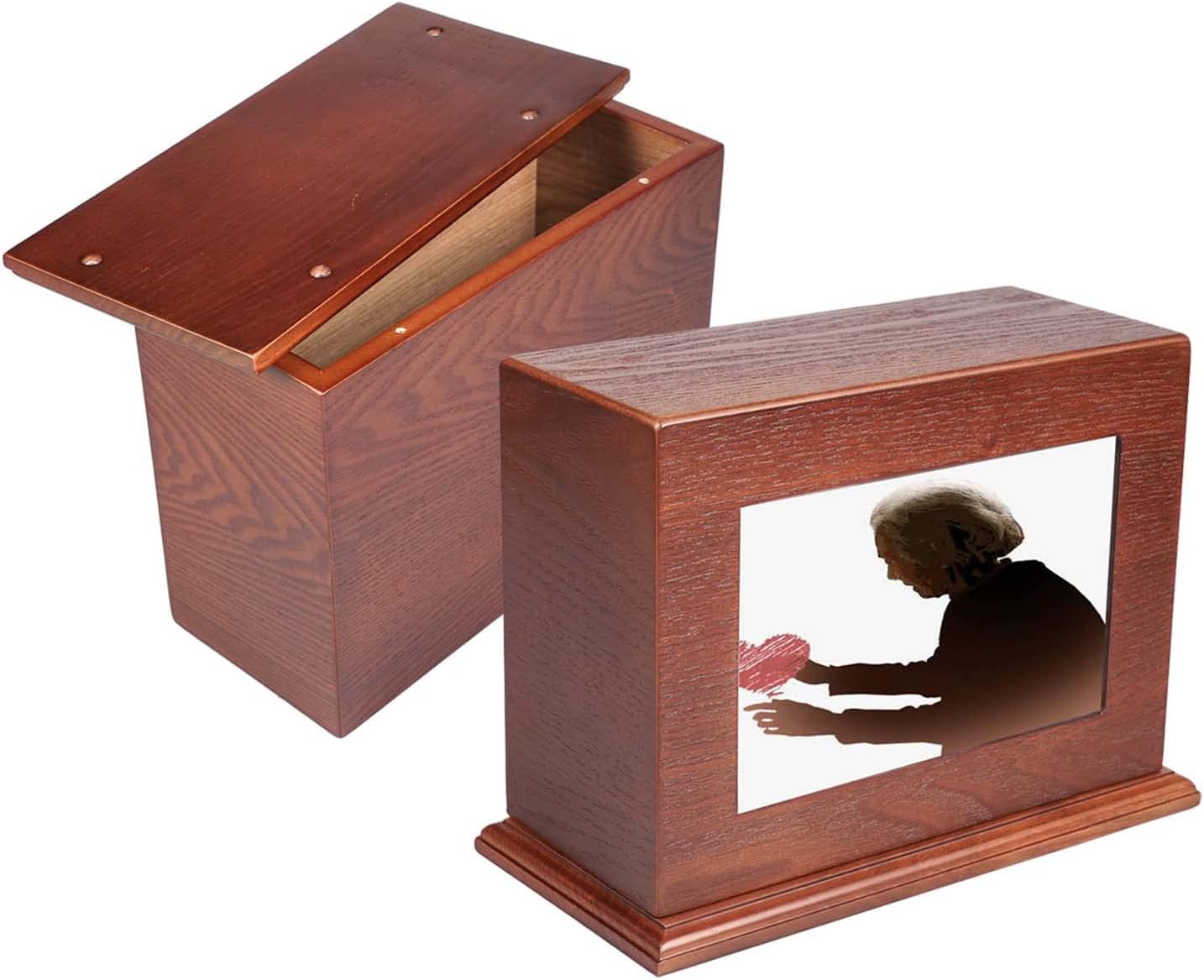 Premium Wooden Cremation Urn for Ashes Dignified Design