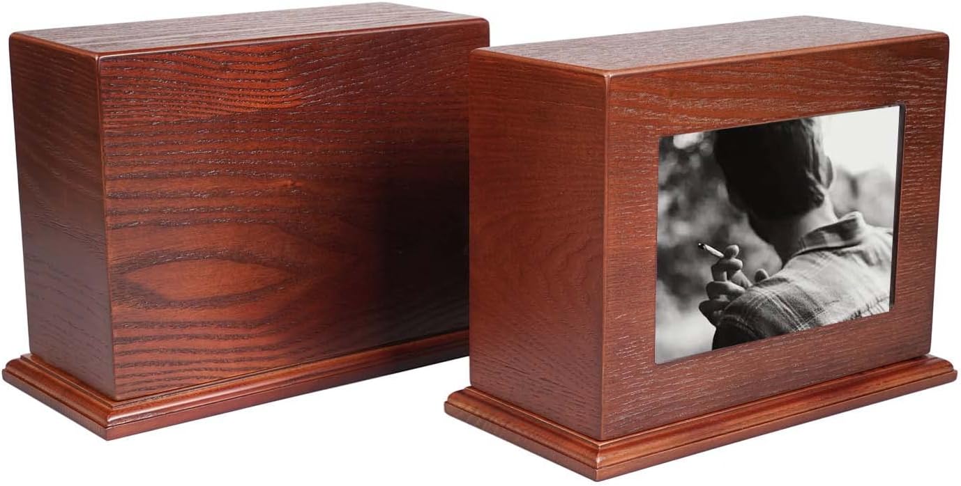 Premium Wooden Cremation Urn for Ashes Dignified Design